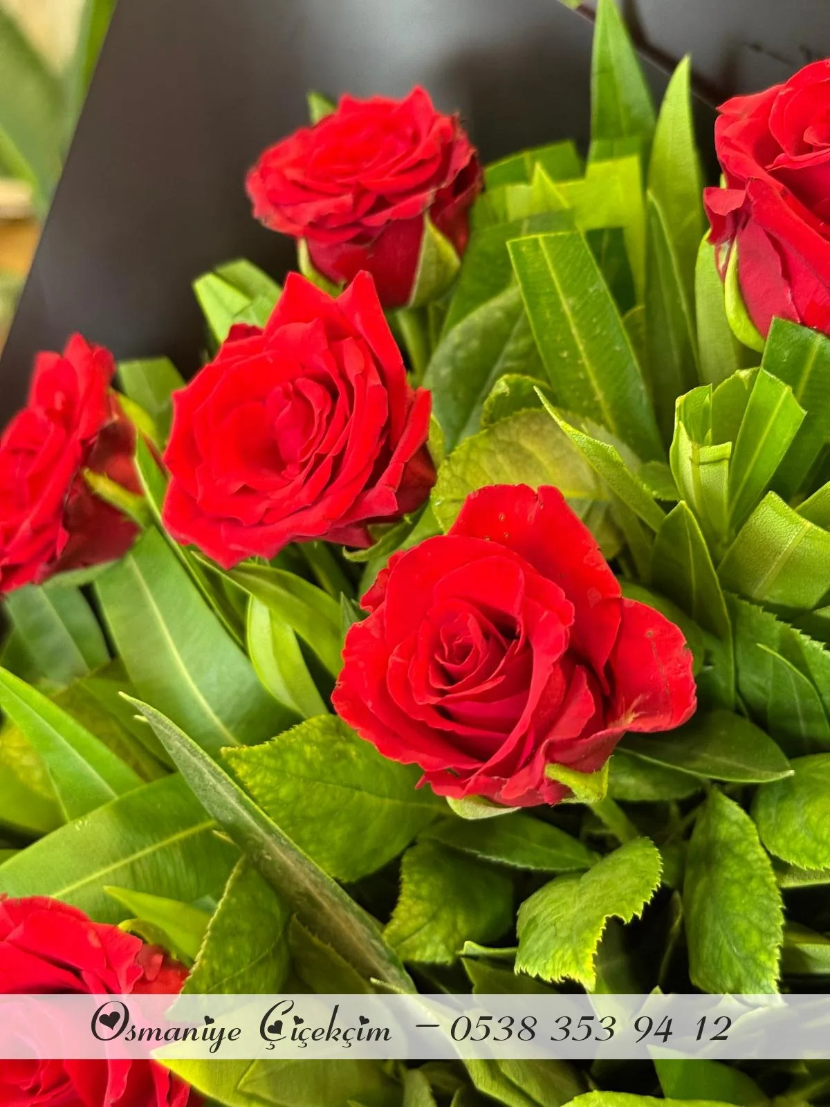 10 Adet Kırmızı Gül Buketi
